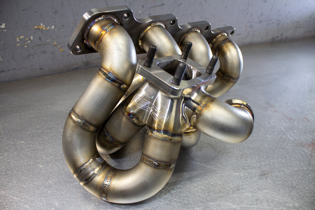 240sx KA24DET Type X Top Mount Turbo Manifold Silhouette Power   Katf25 1024x1024 